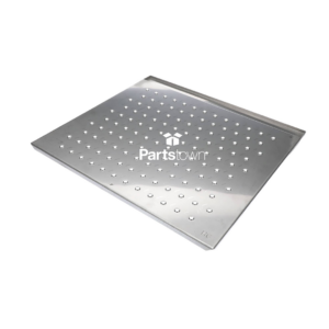 Square and silver jet plate with holes