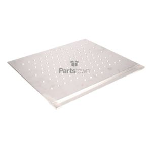 Square and silver jet plate with small holes